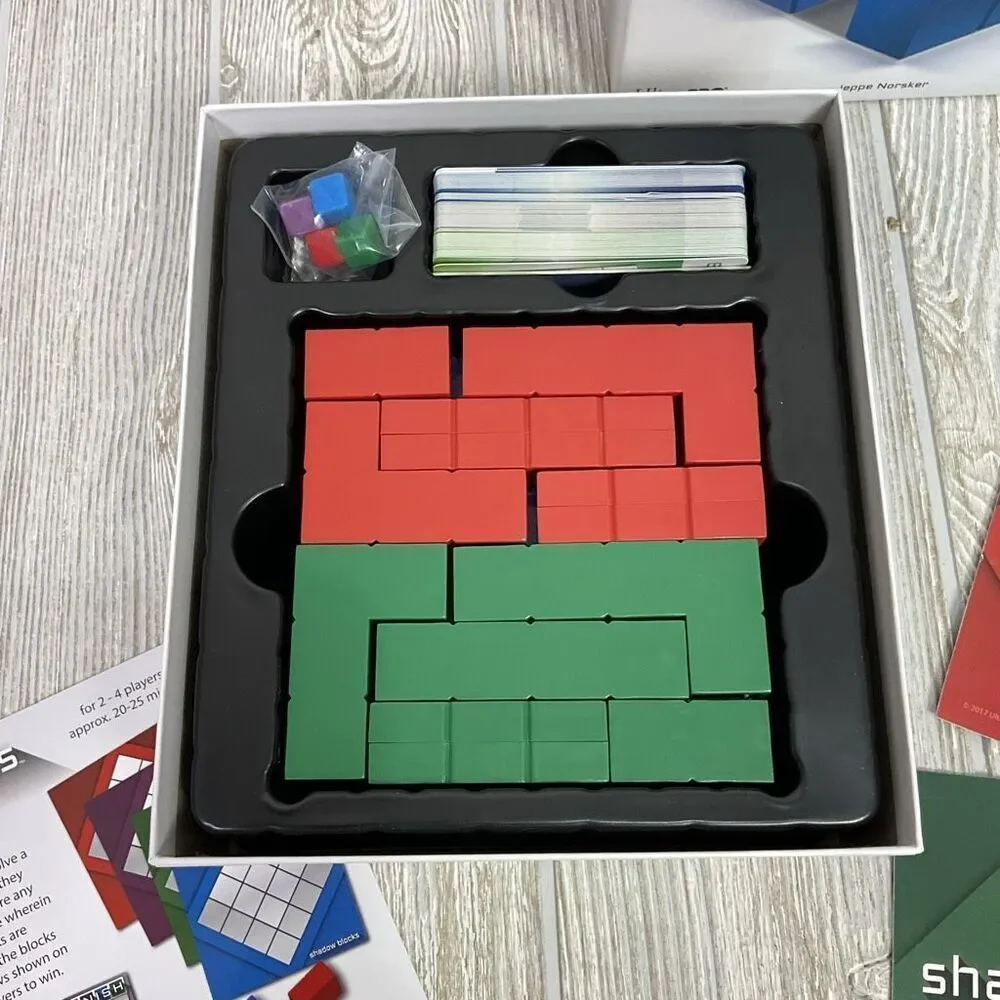 Shadow Blocks Puzzle Game by Jeppe Norsker English Edition Complete Game in Box